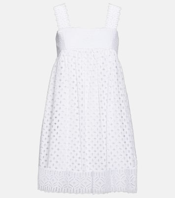 Cotton broderie anglaise minidress | Tory Burch