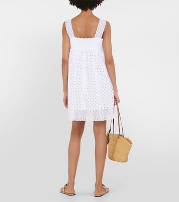 Cotton broderie anglaise minidress | Tory Burch