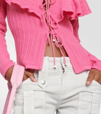 Ruffle-trimmed wool top | Blumarine