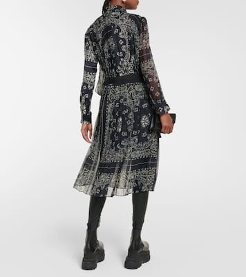 Vestido midi con estampado de bandana | Sacai