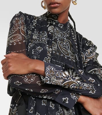 Vestido midi con estampado de bandana | Sacai