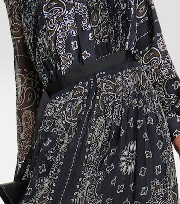 Vestido midi con estampado de bandana | Sacai