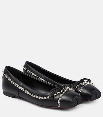 Ballerine Mamadrague Spikes in pelle | Christian Louboutin