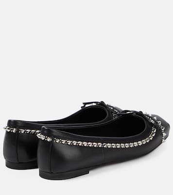 Ballerine Mamadrague Spikes in pelle | Christian Louboutin