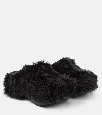 x Crocs – Mules en fourrure synthétique | Balenciaga