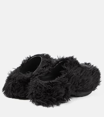 x Crocs – Mules en fourrure synthétique | Balenciaga