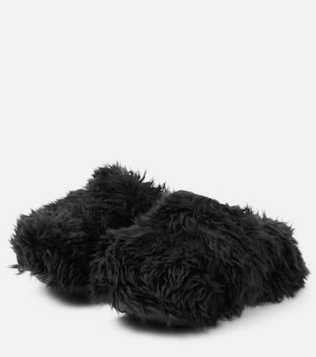 x Crocs – Mules en fourrure synthétique | Balenciaga