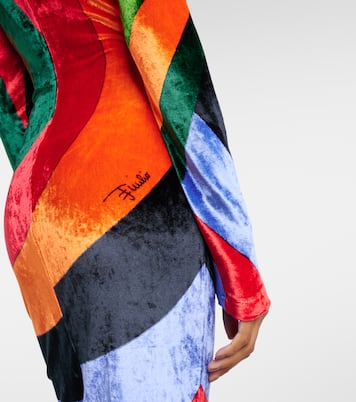 Vestido corto Iride de terciopelo | Pucci