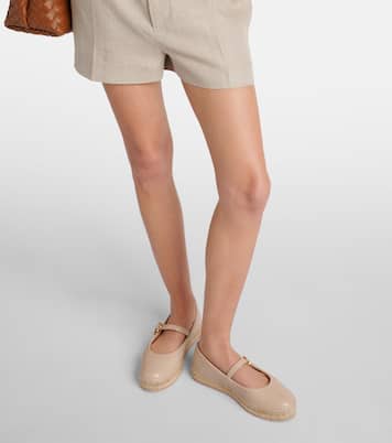 Ballerine espadrillas in pelle e rafia | Gianvito Rossi