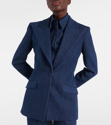 Blazer monopetto di jeans Leiva | Gabriela Hearst