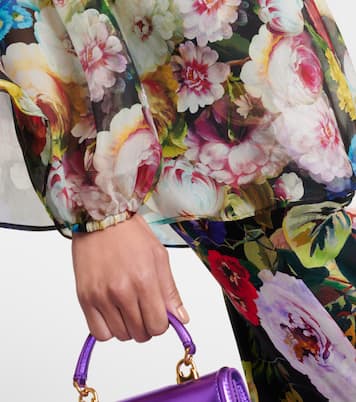 Blusa in chiffon di seta a fiori | Dolce&Gabbana