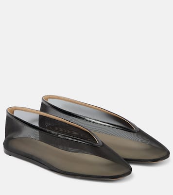 Slippers Luna in mesh con pelle | Le Monde Béryl