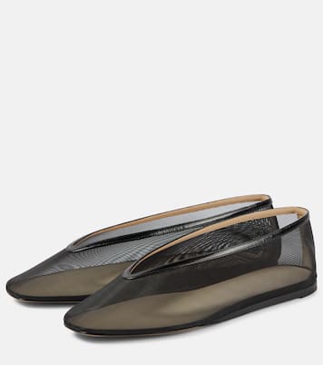 Slippers Luna in mesh con pelle | Le Monde Béryl