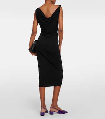 Vestido midi Fifi de jersey | Velvet