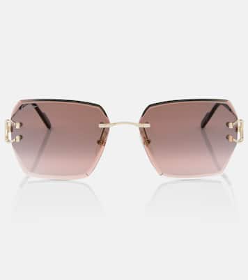 Signature C de Cartier square sunglasses | Cartier Eyewear Collection