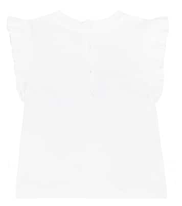 Bébé – T-shirt DG en coton à fleurs | Dolce&Gabbana Kids