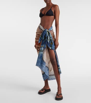 Pareo in cotone con stampa | Acne Studios