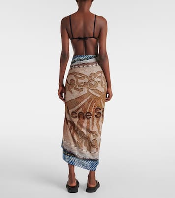 Pareo in cotone con stampa | Acne Studios