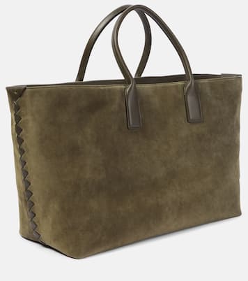 Borsa Cabat Large in suede | Bottega Veneta