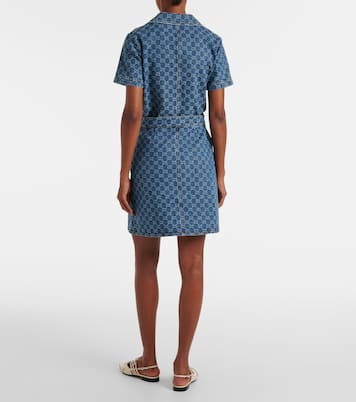 Gonna di jeans in jacquard GG | Gucci