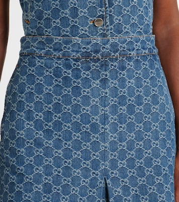 Gonna di jeans in jacquard GG | Gucci