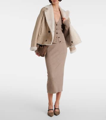 Midirock aus Strick | Brunello Cucinelli