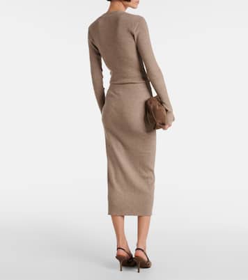 Midirock aus Strick | Brunello Cucinelli
