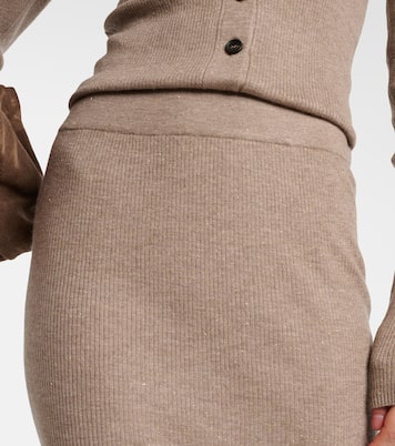 Midirock aus Strick | Brunello Cucinelli