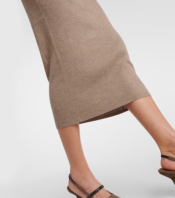 Midirock aus Strick | Brunello Cucinelli