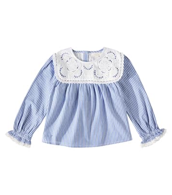 Top Henriette in cotone con pizzo | Louise Misha