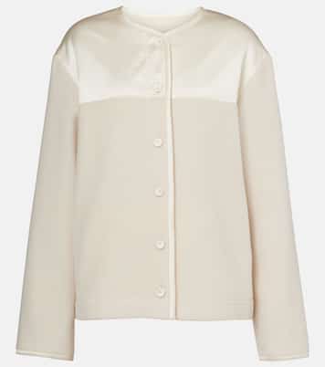 Giacca in lana vergine con raso | Jil Sander