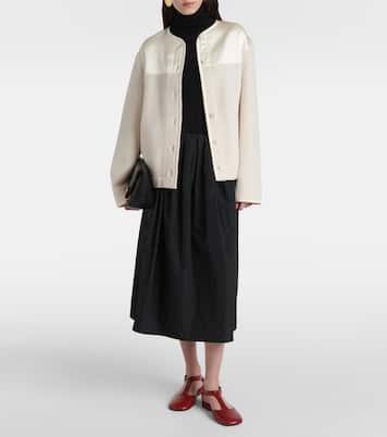 Giacca in lana vergine con raso | Jil Sander