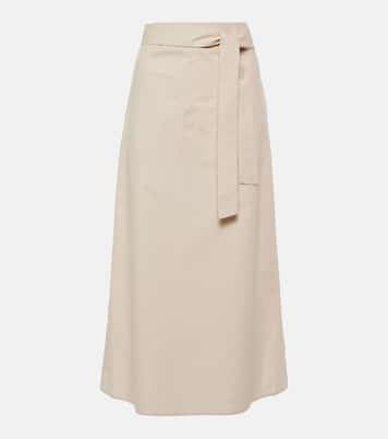 Jupe midi en coton | Toteme