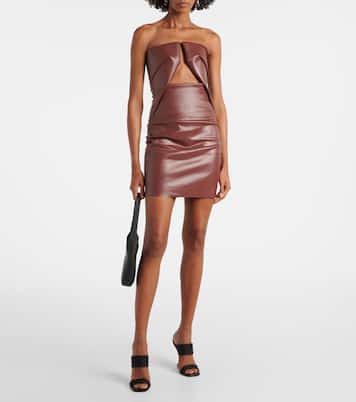 Prong coated denim minidress | Rick Owens