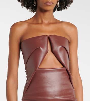 Prong coated denim minidress | Rick Owens