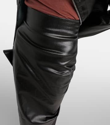Gonna lunga in misto cotone rivestito | Rick Owens