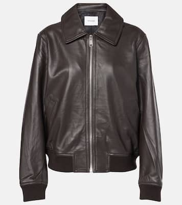 Leather bomber jacket | Yves Salomon