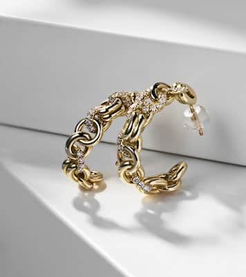 Boucles d'oreilles Fused Serpens en or 18 ct et diamants | Spinelli Kilcollin