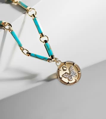Bracciale Reverie Element in oro 18kt con turchesi e diamanti | FoundRae