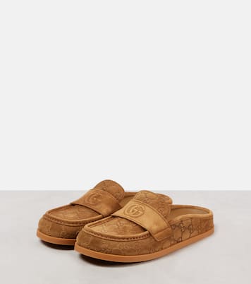 Mules Celia GG in suede | Gucci