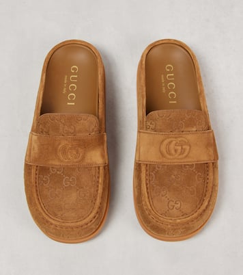 Mules Celia GG in suede | Gucci
