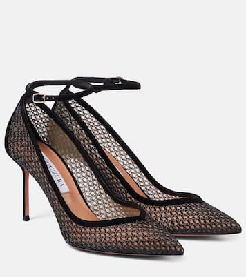 Salones Asha 85 de malla con ante | Aquazzura