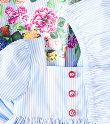 Baby - Abito e culottes in cotone con stampa | Dolce&Gabbana Kids