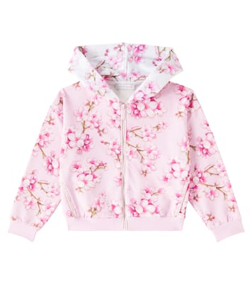 Felpa in misto cotone con zip | Monnalisa