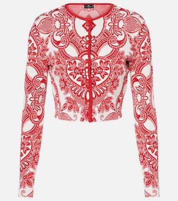 Cardigan raccourci à motif cachemire | Etro