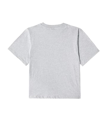 T-shirt in cotone con stampa e zip | Stella McCartney Kids