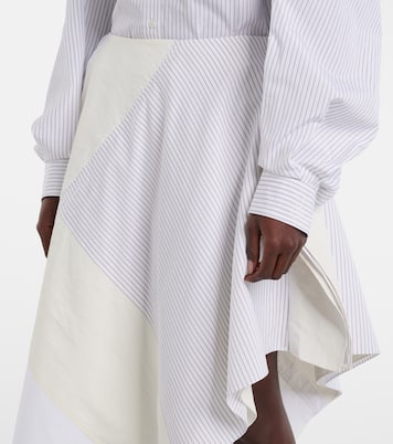 Gonna midi patchwork in cotone | JW Anderson