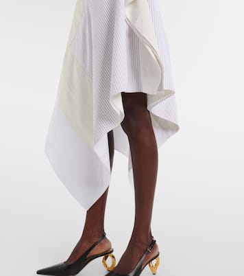 Gonna midi patchwork in cotone | JW Anderson