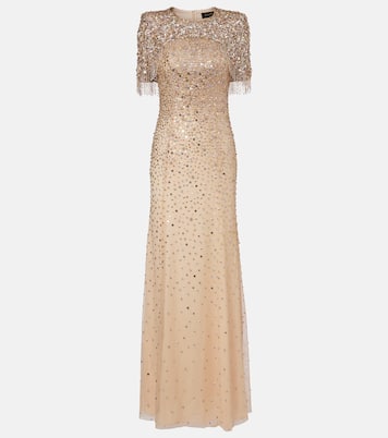 Esna embellished caped gown | Jenny Packham