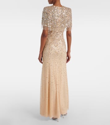 Esna embellished caped gown | Jenny Packham